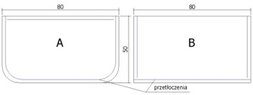 Простыня перед камином, черная матовая сталь, 80x50см B