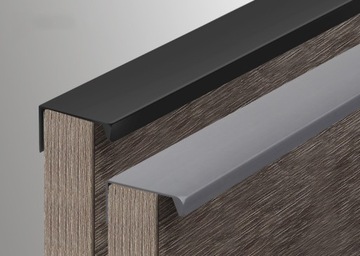 Ручка для мебельного рейлинга, MAT BLACK, 64мм