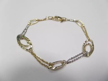 ZŁOTA BRANSOLETKA PR585 3,17G DŁUGOŚĆ:19CM