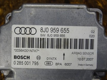 AUDI TTRS TT 8J МОДУЛЬ ДАТЧИКА ПОДУШКИ БЕЗОПАСНОСТИ 8J0959655