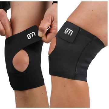 STABILIZATOR ORTEZA KOLANA OPASKA STAWU KOLANOWEGO ELASTYCZNA BEZSZWOWA r.L