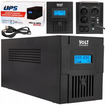 ZASILACZ AWARYJNY UPS 1500VA 900W LCD + PROGRAM
