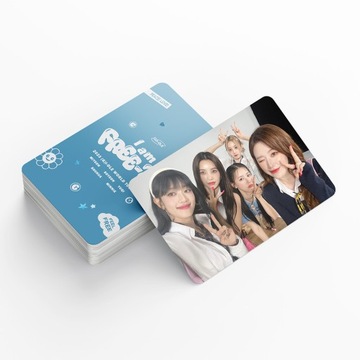 Синий G-IDLE Фотокарта I Am FREE-TY Периферийная фотокарточка для концерта Фотокарточка Lomo Card