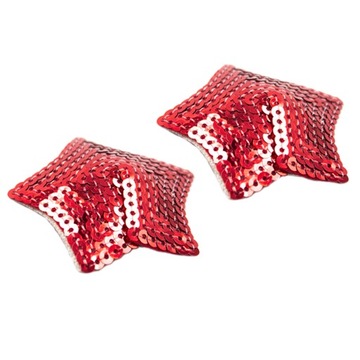2x Cekiny Pasty - Naklejki - Czerwone, 7cm