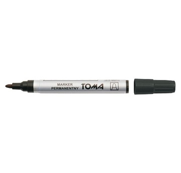 MARKER PERMANENTNY CZARNY OKRĄGŁY TO-090 TOMA