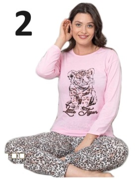 ПИЖАМА ЖЕНСКАЯ, хлопок, РАЗНЫЕ УЗОРЫ - XXXL - 3XL