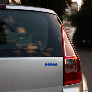 Светоотражающие наклейки HEXAGON для велосипедов, шлемов и автомобилей.