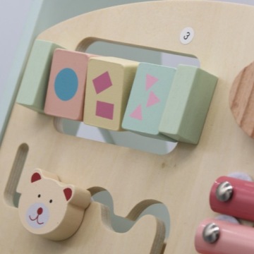 ДЕРЕВЯННЫЕ ХОДКИ, MANIPULATING PUSH 8in1, BABYBOY SORTER, цвет мяты