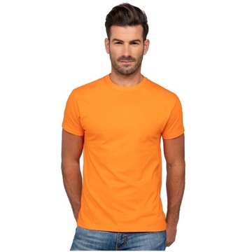 MĘSKA KOSZULKA TSHIRT JHK BAWEŁNA POMARAŃCZOWY 5XL