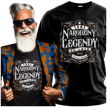 męska Koszulka na 43 Urodziny Narodziny Legendy Limitowana M