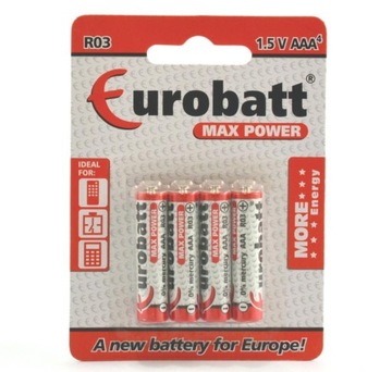 Bateria cynkowo-węglowa Eurobatt AAA (R3)