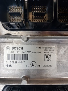 Контроллер двигателя EDC MAN EURO 6 Bosch 0281020746