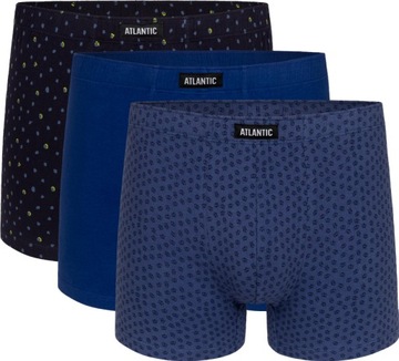 ATLANTIC SZORTY MĘSKIE BOKSERKI ELASTYCZNE MAJTKI 3MH025 3PAK XL