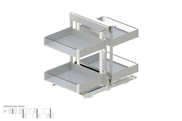 Magic corner comfort 800 PRAWY BIAŁY MAT Rejs Puro