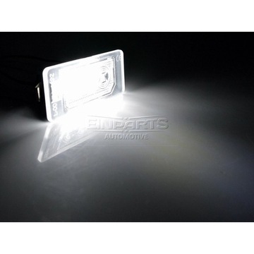 LAMPY TABULKY SPZ LED CORSA C ASTRA H E63 MERIVA 6000K BÍLÉ