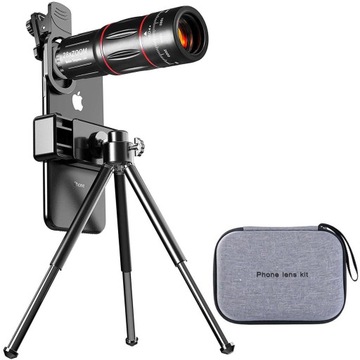 БИНОКЛЯРНЫЙ ТЕЛЕСКОП МОНОКУЛЯРНЫЙ ОБЪЕКТИВ RISCOPE для ТЕЛЕФОНА BAK4 + ШТАТИВ И ЧЕХОЛ