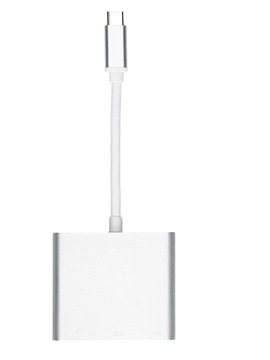 АДАПТЕР USB C HDMI+USB 3.0+PD 4K-ХАБ MacBook 3-в-1