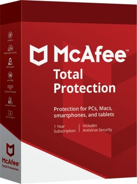 McAfee Total Protection 5 stanowisk / 1rok - 2025