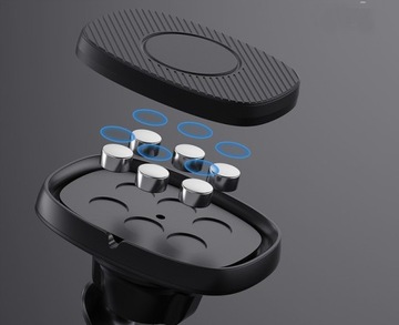 OXYGEN_ STRONG MAGNETIC Держатель для телефона С КРЮЧКОМ для автомобильного гриля