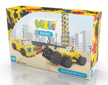 KLOCKI KONSTRUKCYJNE BUILDING SITE MELI4w1+PREZENT