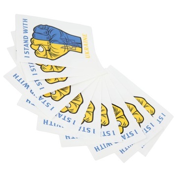 10 шт. Наклейка ПВХ Я стою с Украиной. Наклейка в комплекте.