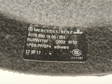 MERCEDES A TŘÍDA W176 POLIČKA ZADNÍ KUFRU ORIGINÁLNÍ 12-18