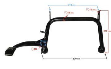 Центральная опорная ножка 125 GY6 ROMET RXL ZIPP QUANTUM ROUTER DELUX 8