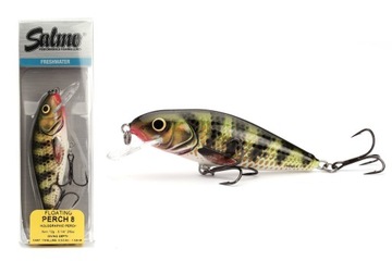 WOBLER SALMO PERCH FLOATING 8cm - QPH007