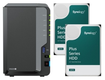 Synology DS224+ 6GB RAM + 2x 8TB Synology Plus