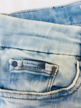 Calvin Klein jeansy błękitne