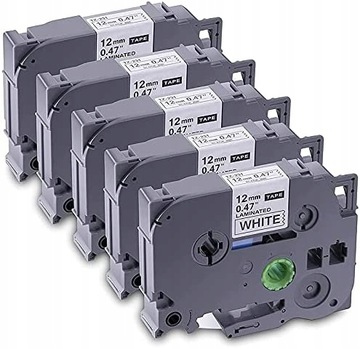 KOMPLET 5 SZT. taśm do Brother TZe-231 12mm TZ-231