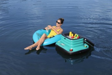 Плавучий холодильник для туристов Надувной коврик для напитков Бассейн 43191