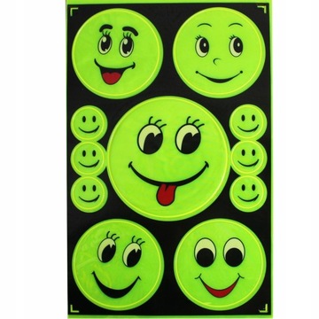 Светоотражающие наклейки НАБОР «УЛЫБКИ»