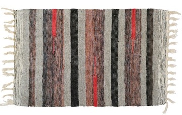 Bawełniany chodnik 50x80 Aztec dywanik mata kilim wycieraczka - mix szary
