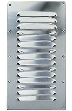 Kratka wentylacyjna stal nierdzewna 127x228mm