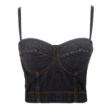 Koszulka damska T-shirt damski Denim Camisole regu