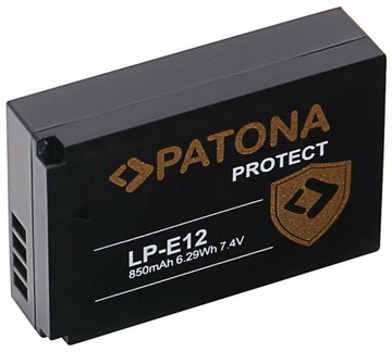 Замена аккумулятора PATONA Protect LP-E12 для EOS M50 Mark II