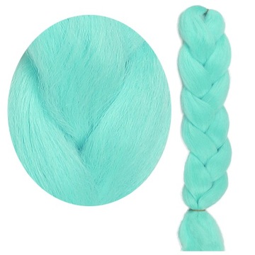 Włosy SYNTETYCZNE do warkoczyków KOLOROWE warkoczyki DOCZEPIANE ŚWIECĄCE