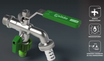 CALIDO DOUBLE DRAWING смеситель 1/2x3/4x3/4 клапана