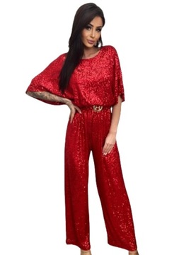 Элегантный комбинезон RED с пайетками