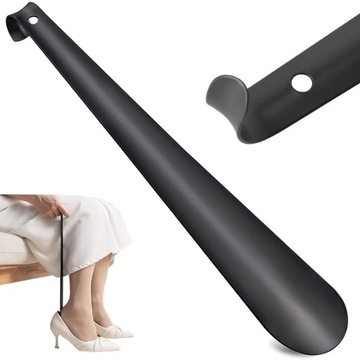 ŁYŻKA DO BUTÓW OBUWIA METALOWA SOLIDNA DŁUGA HAK