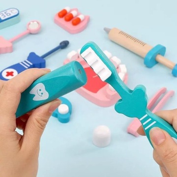 ДЕРЕВЯННЫЙ НАБОР ДОКТОРА игра «Дантист доктор»