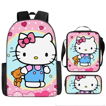 НОВЫЙ ШКОЛЬНЫЙ НАБОР Hello Kitty, РЮКЗАК А4, СУМКА, ЧЕХОЛ-КАРАНДАШ