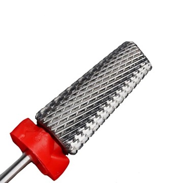 Frez Karbidowy z Węglika Spiekanego Stożek 5w1 Cross Cut - czerwony