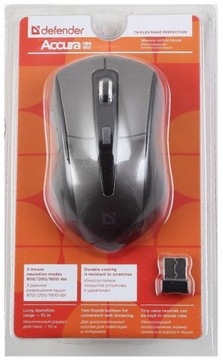 Mysz bezprzewodowa Defender ACCURA MM-965 optyczna 1600dpi 6P grafitowa