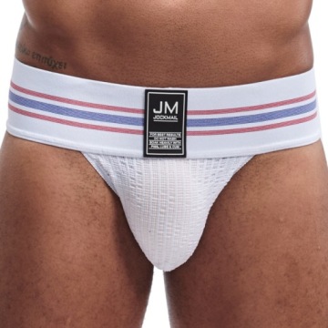 Мужские трусы танго Jockmail, белые, L