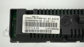 DISPLEJ AUTORÁDIO OBRAZOVKA BUDÍK HODINY PEUGEOT 308 I 1 T7 9664791280