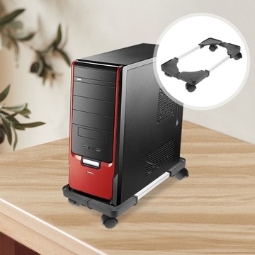 Охлаждающая подставка Колеса для компьютерной тележки Держатель для ноутбука