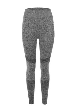 БЕСШОВНЫЕ ЛЕГИНГИ VIBE С ВЫСОКОЙ ПОСАДКОЙ СЕРЫЙ МЕЛАНЖ - S
