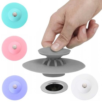 СИЛИКОНОВАЯ ПРОБКА С СЕТЧИКОМ ДЛЯ МАКОВИНЫ ВАННЫ